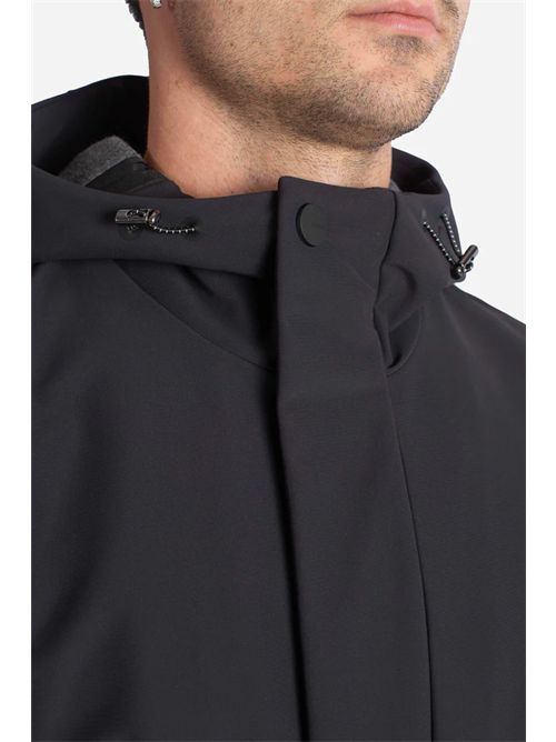 Giubbotto nero Softshell con Cappuccio HESKIMO | HE9440013/NERO